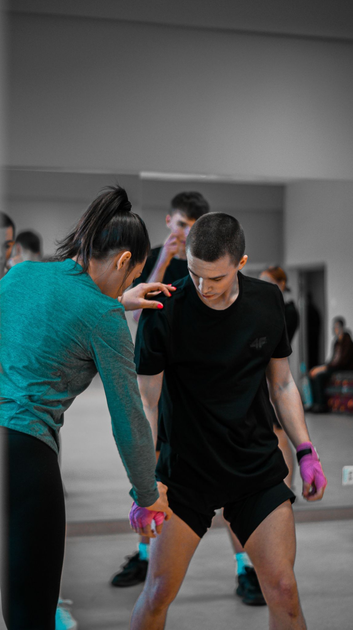 Młodzież podczas treningu w projekcie Pod Skrzydłami Mistrzów